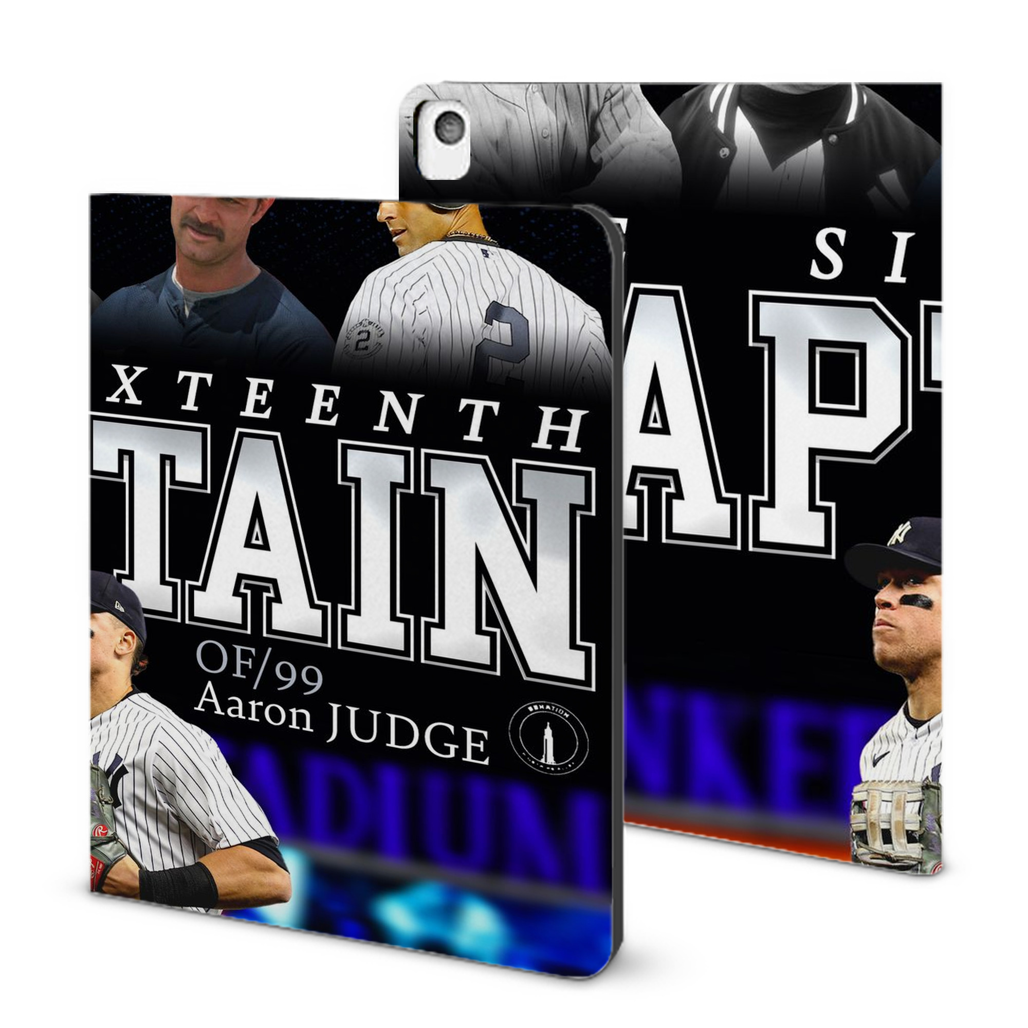 Aaron Judge Yankees Captain IPad Book-Style Case With Pencil Slot – Slim PU & TPU Cover – Full Protection, Precise Fit, Water & Scratch Resistant